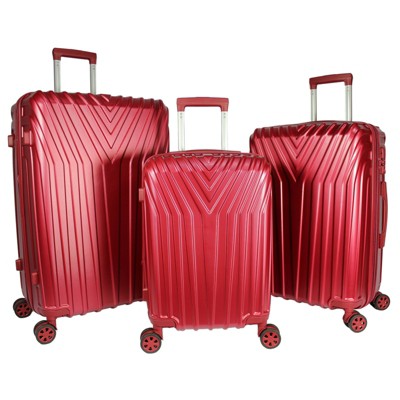 World Traveler Skyline Hardside 3piece Spinner Luggage Set Burgundy