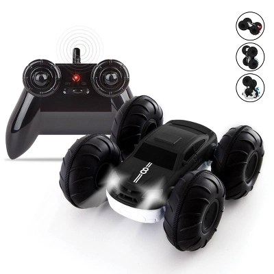 Sharper Image Rc Race Car Flip Stunt Rally Vehicle - Black : Target
