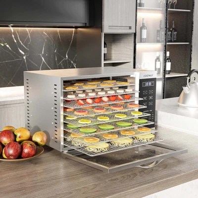 Costway Food Dehydrator Dryer Machine 85°f160°f With 8 Detachable Mesh