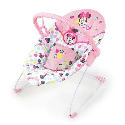 Bright Starts Minnie Mouse Spotty Dotty Vibrating Bouncer : Target