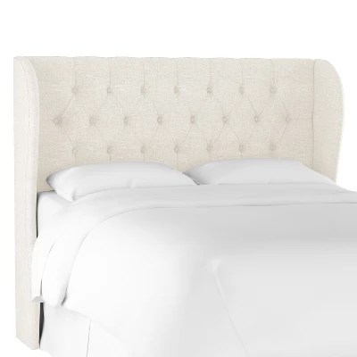 2 hampton bed, california king features: Full Gilford Tufted Wingback Headboard Velvet Ink Threshold Accuweather Shop