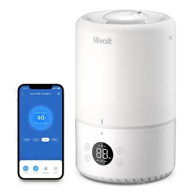 Levoit 200s Dual Smart Top Fill Humidifier: Cool Mist, Ultrasonic, No