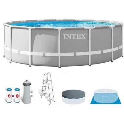 Intex 15ft X 48in Metal Frame Pool Set : Target