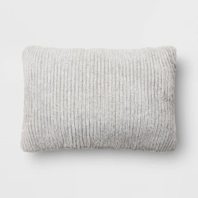 Striped Faux Fur Lumbar Throw Pillow Threshold™ Target