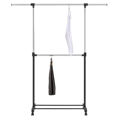 Adjustable Double Rod Garment Rack Black Room Essentials™ Target