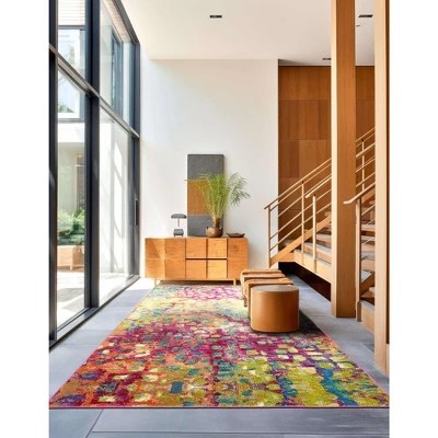 Unique Loom 10' 6 X 16' 5 Jardin Ivy Multi Area Rug Target