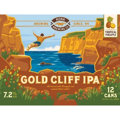 Kona Gold Cliff Ipa Beer 12pk/12 Fl Oz Cans Target