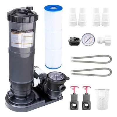 Swimline HydroTools 100 Square Foot Sure Flo Cartridge Pool Water Pump