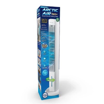 Arctic Air Tower +: Electric Portable Cooling Fan, Quiet Operation, 4