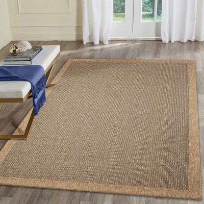 Liora Manne Sahara Texture Border Indoor/outdoor Rug Navy 5'3" X 7'3