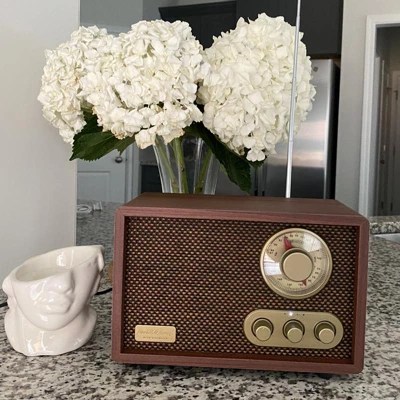 Portable Am/fm Bluetooth Radio Tonal Brown - Hearth & Hand™ With