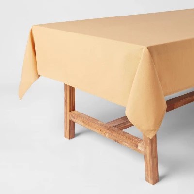 84" X 60" Cotton Tablecloth Honey Yellow Threshold™ Target