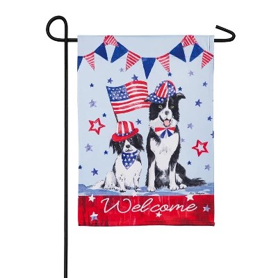 Evergreen Flag Patriotic Dogs Garden Suede Flag Target