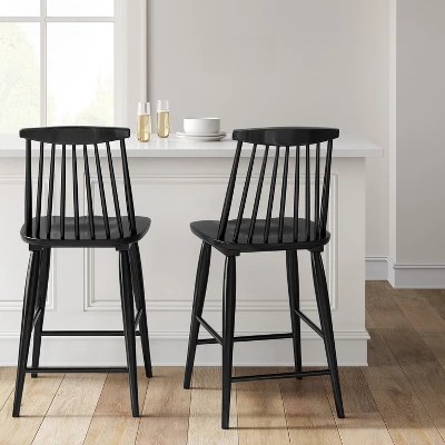 Harwich High Back Windsor Counter Height Barstool Threshold™ Target