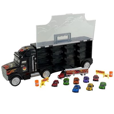 Big Daddy Trucks The Big Rig Race Car Travel System With Construction