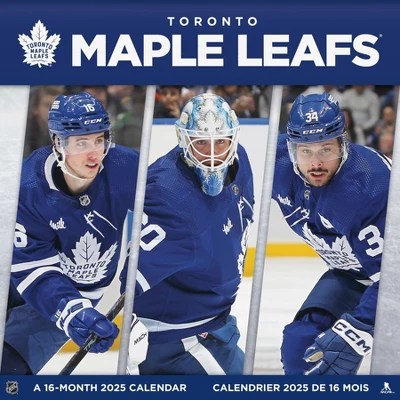 Trends International 2025 Toronto Maple Leafs Bilingual French Wall Calendar Monthly, 12x12, Paper, All Ages, Saddle Stitch Connecticut Post Mall
