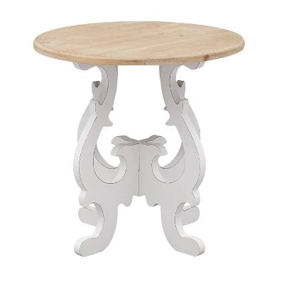 Adelaine Twist Design Accent Table Brown - Treasure Trove Accents : Target
