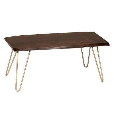 Langdon Live Edge Coffee Table/bench Carolina Chair & Table Target