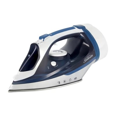 Sunbeam 1700w Steam Iron With Retractable Cord And Shot Of Steam