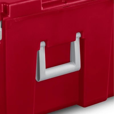 Sterilite 23 Gallon Lockable Storage Tote Footlocker Toolbox Container