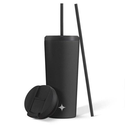 Joyjolt Vacuum Insulated Tumbler With Flip Lid And Straw 24 Oz