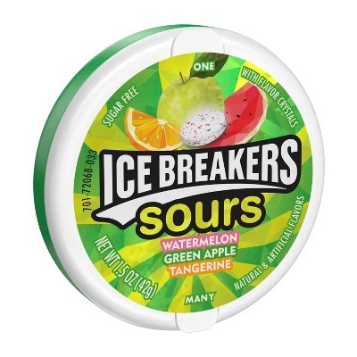 Is it Vegetarian Ice Breakers Sours Fruit Sugar Free Mint Candies