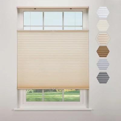 Linen Avenue Cordless Cellular Top Down Bottom Up Light Filtering Shade