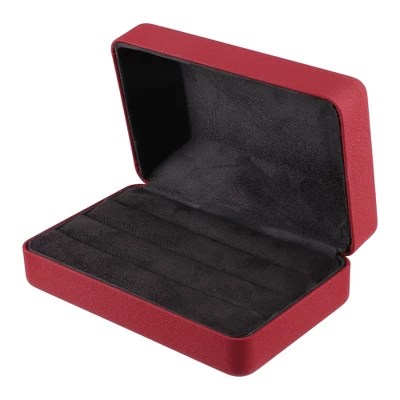 Unique Bargains Multiple Ring Jewelry Storage Display Box 1 Pc Red Target