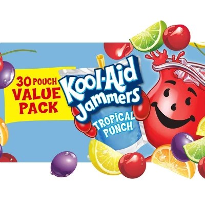 Koolaid Jammer Tropical Punch 30pk/6 Fl Oz Pouches Target