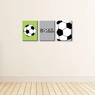 Big Dot Of Happiness Goaaal Soccer Sports Themed Wall Art And Kids