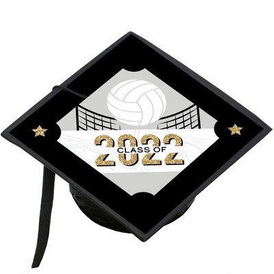 Big Dot Of Happiness Grad Volleyball 2022 Graduation Cap Decorations