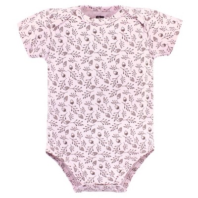Hudson Baby Infant Girl Cotton Bodysuits 5pk, Woodland Target