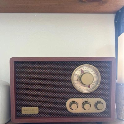 Portable Am/fm Bluetooth Radio Tonal Brown - Hearth & Hand™ With