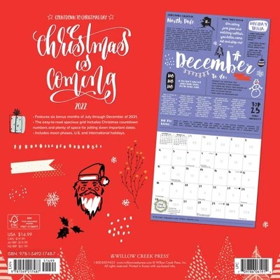 Christmas Card Mailing Dates 2022 Wall Calendars : Christmas Cards & Stationery : Target