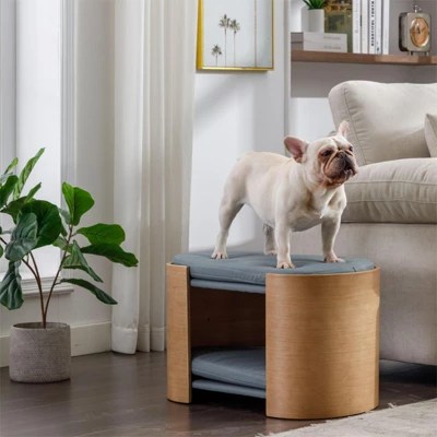 Dune 24" Pet Sofa Bed For Furniture Bent Wood Back With Wood Legs For