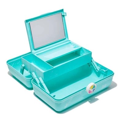 Caboodles Onthego Girl Makeup Bag Teal Marble Target