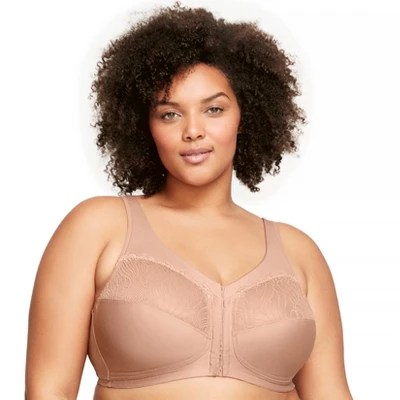Glamorise Womens Magiclift Natural Shape Frontclosure Wirefree Bra