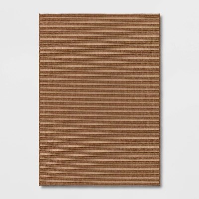 Twotone Stripe Outdoor Rug Black Smith & Hawken™ Target