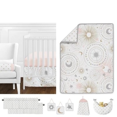 Sweet Jojo Designs Crib Bedding Set Celestial 11pc Pink/gold Target