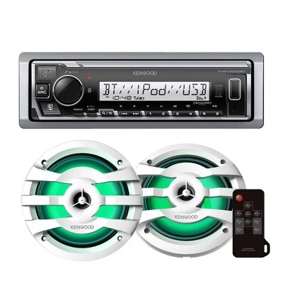 Kenwood Kmr-m332bt Digital Media Receiver With Bluetooth With 1 Pair Of
