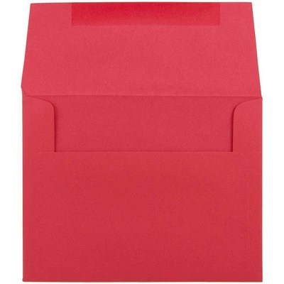 Jam Paper Brite Hue A2 Envelopes 4 3/8 X 5 3/4 50 Per Pack Red Target