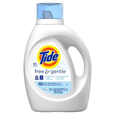 Tide High Efficiency Liquid Laundry Detergent Free & Gentle 92 Fl Oz Target