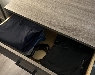 Mixed Material 4 Drawer Dresser Natural Wood - Room Essentials™: Mdf