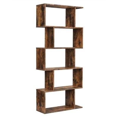 Vasagle Bookshelf, 5-tier Bookcase, Tall Display Shelf, Freestanding
