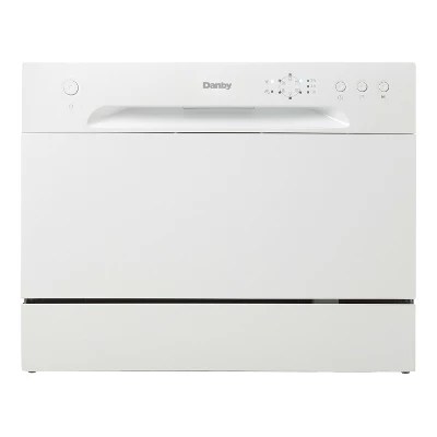 Danby Ddw621wdb 6 Place Setting Countertop Dishwasher In White Target