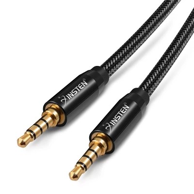 Insten 3.5mm Audio Cable, Male To Male, Trrs Stereo With Microphone