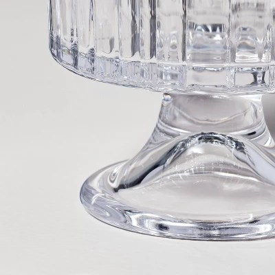 4pk 8oz Fluted Glass Parfait Cup Set Clear Hearth & Hand™ With Magnolia Target