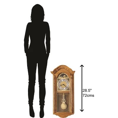Howard Miller 620156 Howard Miller Fenton Wall Clock 620156 Golden Oak