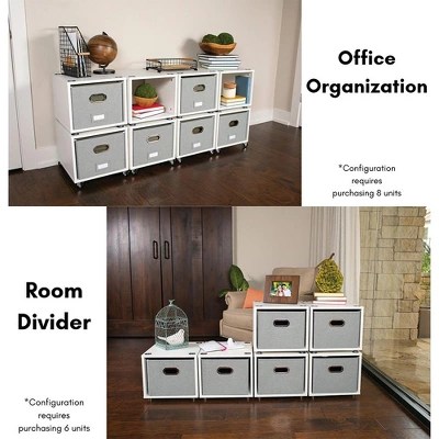 Birdrock Home Rolling Storage File With 1 Lateral Drawer