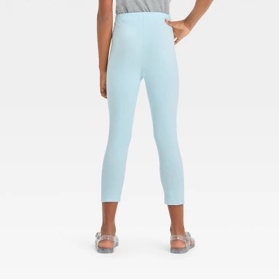 Girls' Capri Leggings Cat & Jack™ Light Blue S Target